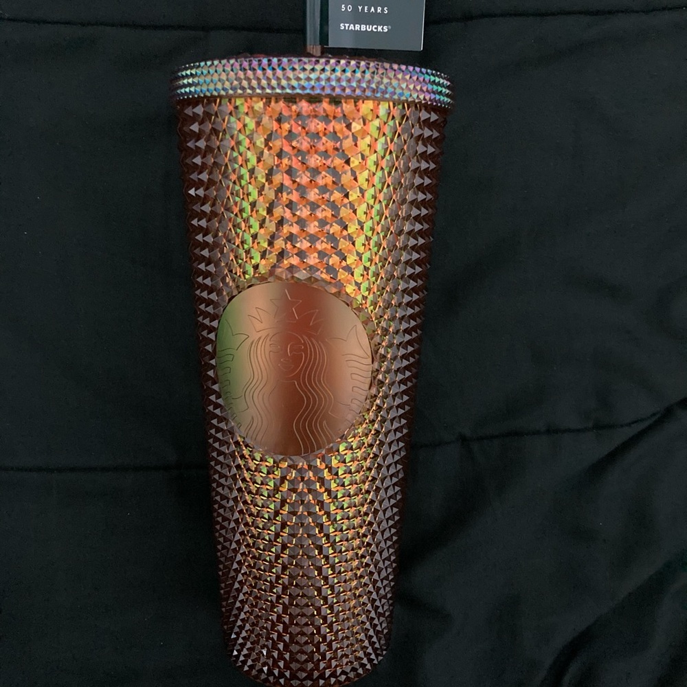 NWT Starbucks Studded Tumbler 24 oz Gold/Copper